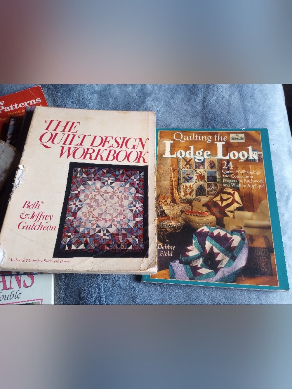 Vintage Quilting Book Bundle - The Quilt Design Workbook & Lodge Look,
